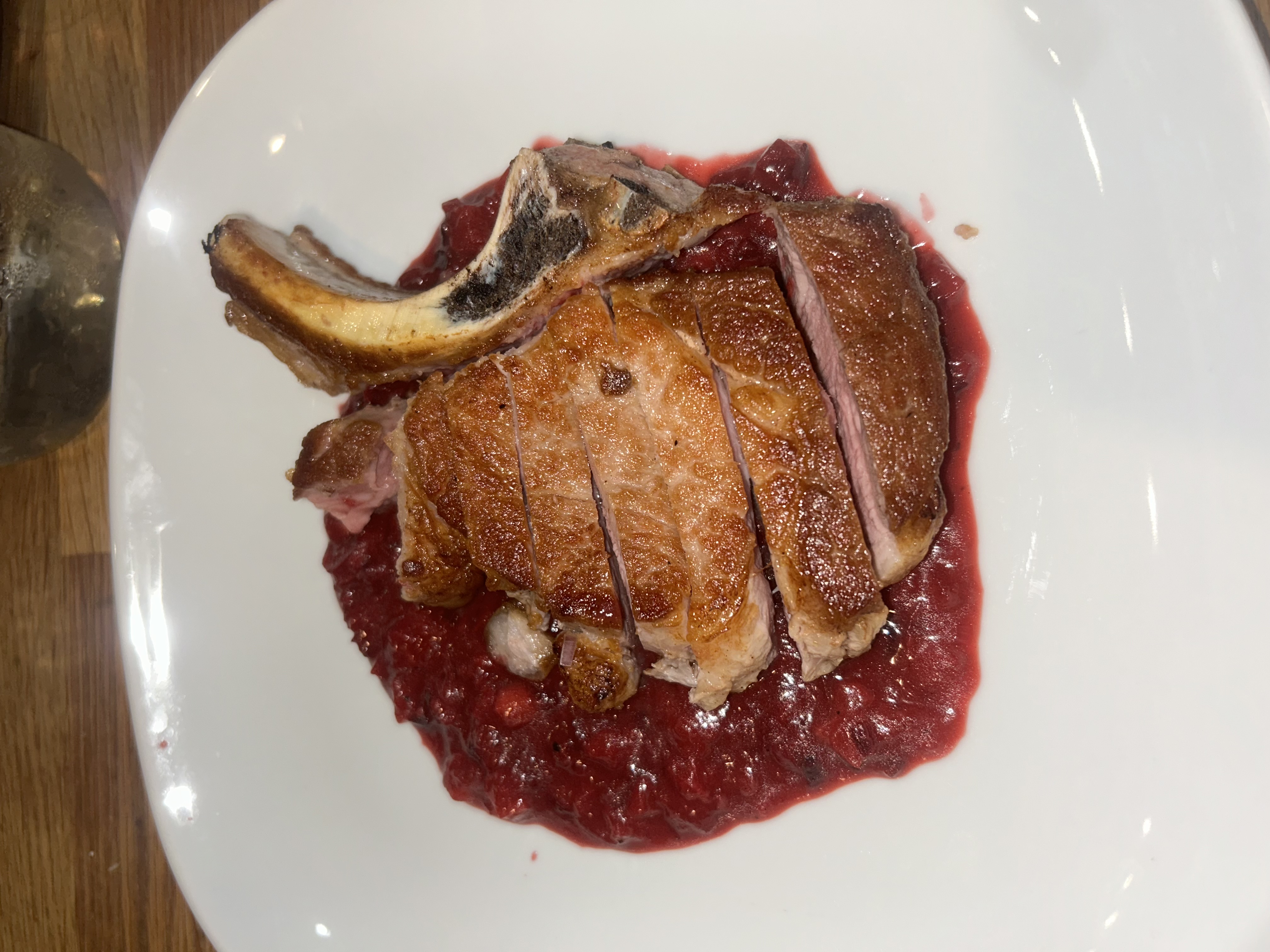 Pork Chop with Plum Sauce