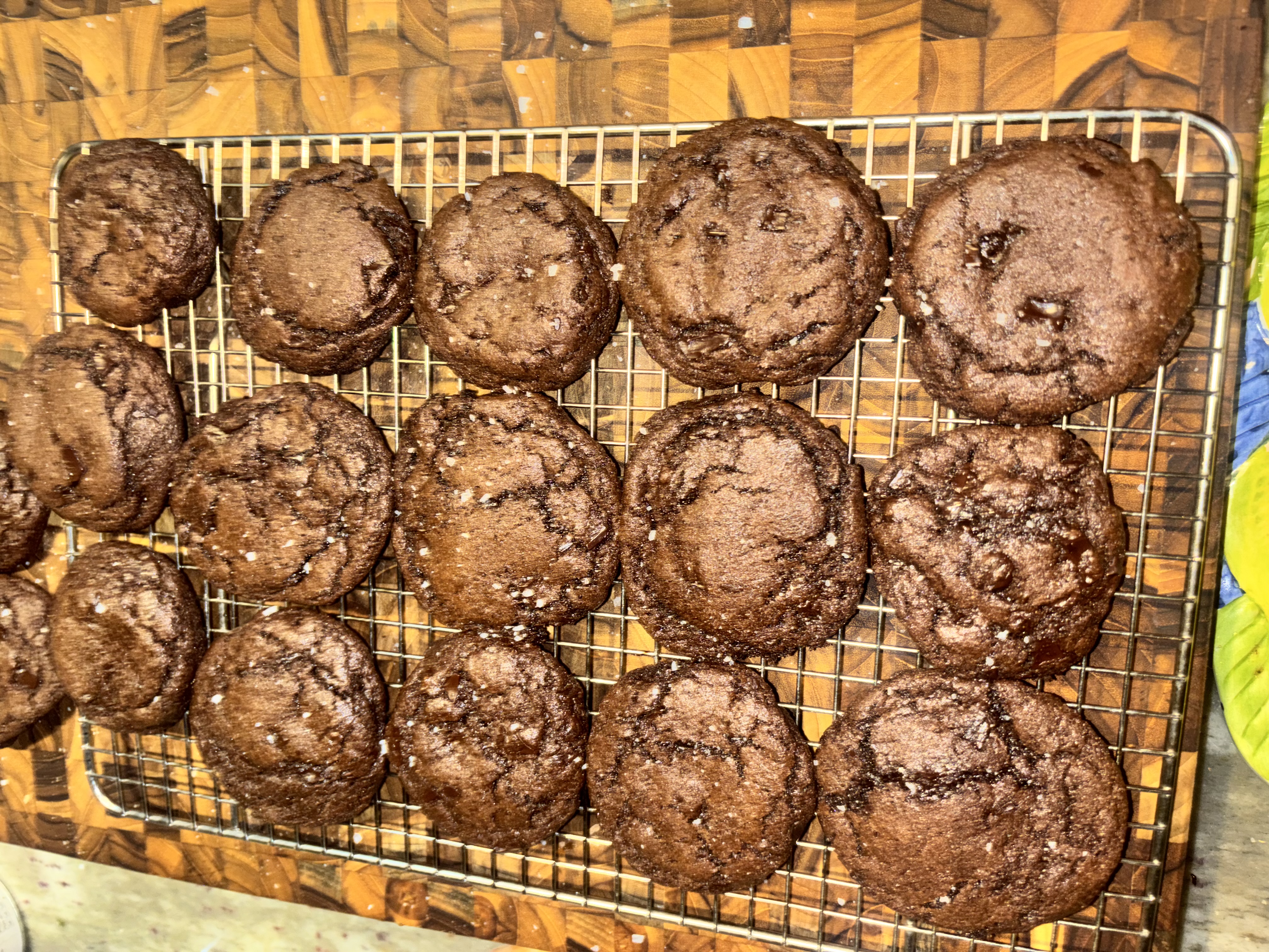 Dark Chocolate Espresso Olive Oil Cookies