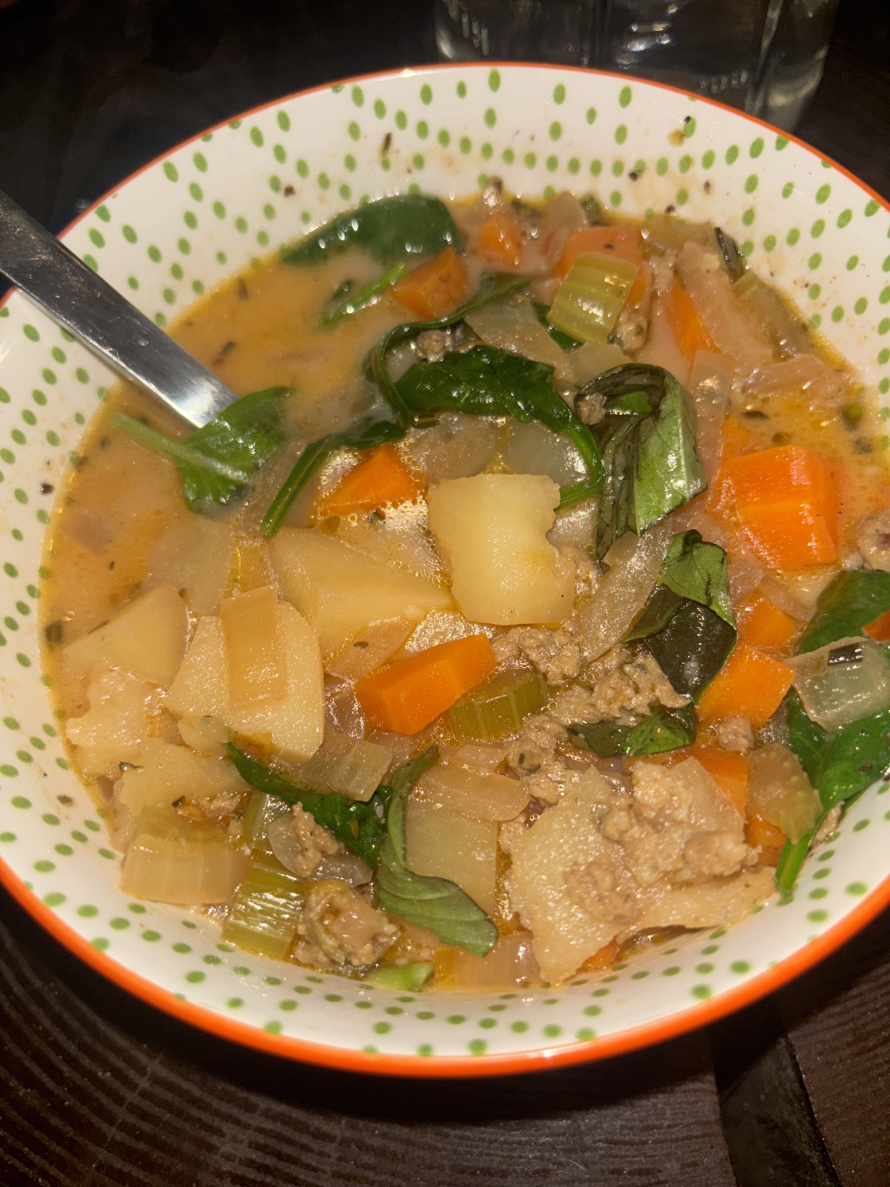 Sausage & Veggie Soup