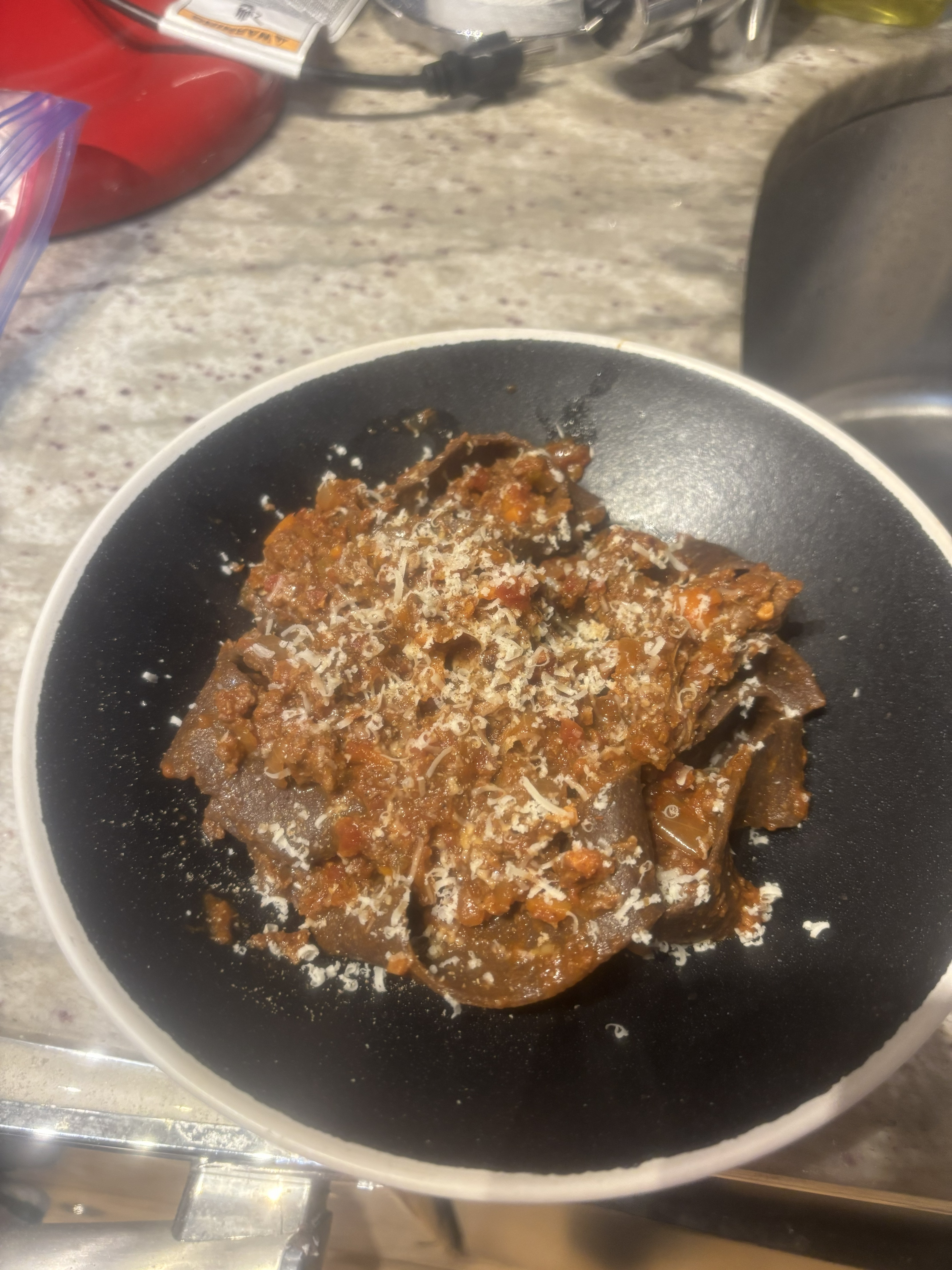 Venison Ragu w/ Choc. Pappardelle